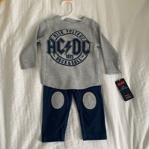 ACDC top and pant set